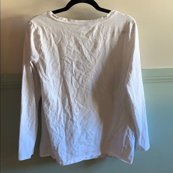 White Long sleeve Maternity T-Shirt - Picture 2 of 3